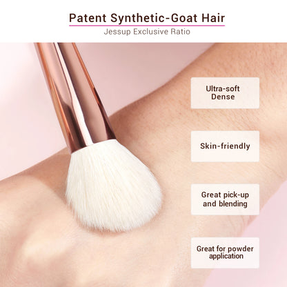 Wellness Professional Makeup Brushes Set Patent Synthetic-Goat Hair (Dense, ultra-soft, Skin-friendly)