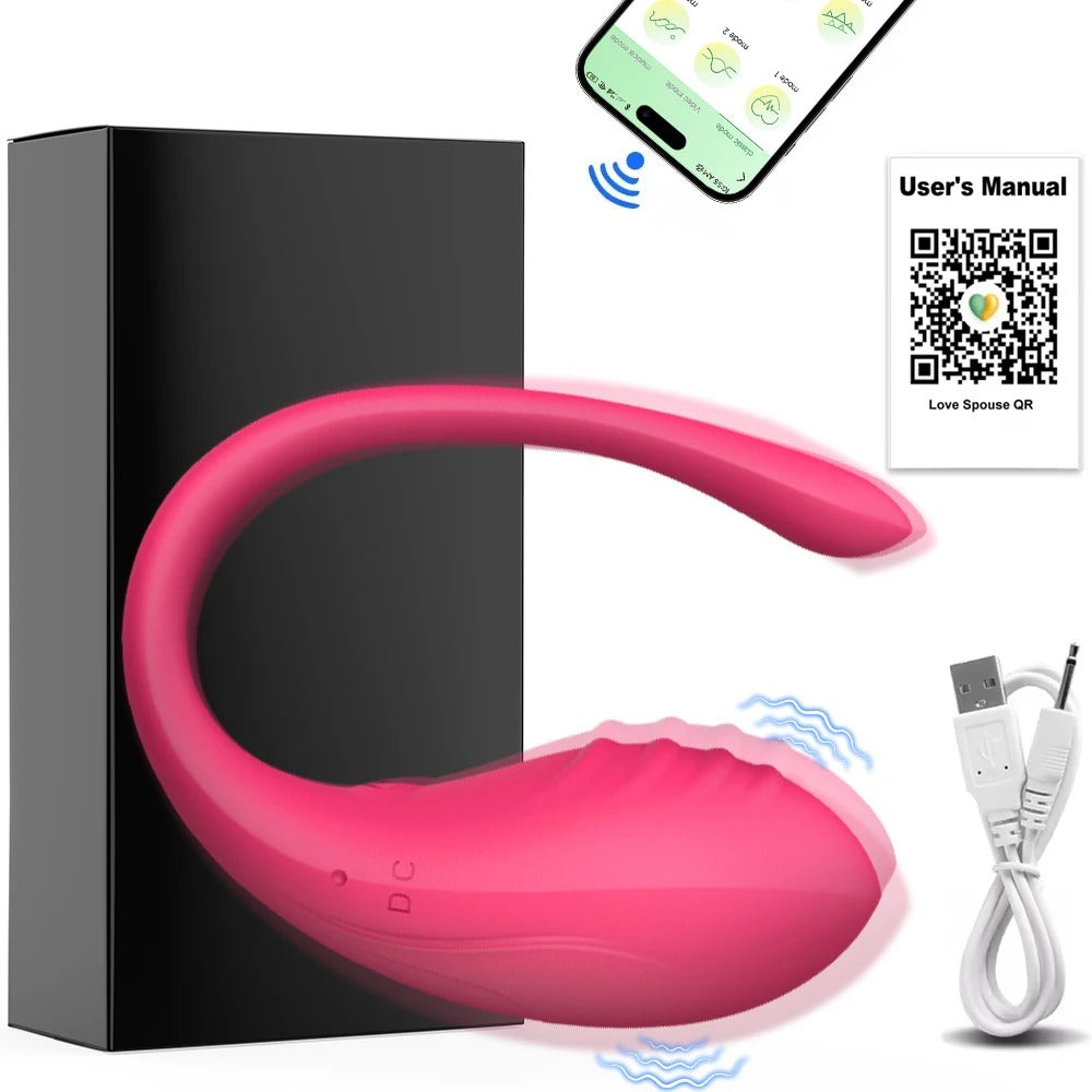Wellness Sex Toys App Control Egg Vibrators For Women Bluetooth Red Colour Model A 