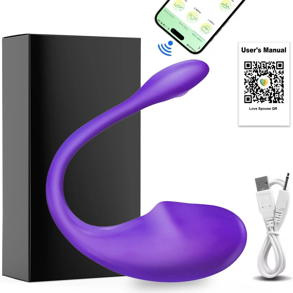 Wellness Sex Toys App Control Egg Vibrators For Women Bluetooth Purple Colour Model C