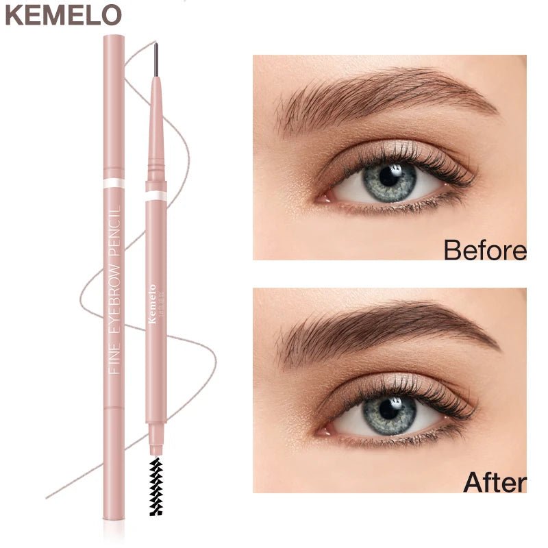 Wellness Ultra Fine Double Ended Eyebrow Professional Pencil 1.5 mm 1 piece offers show Before and after use on lady eye