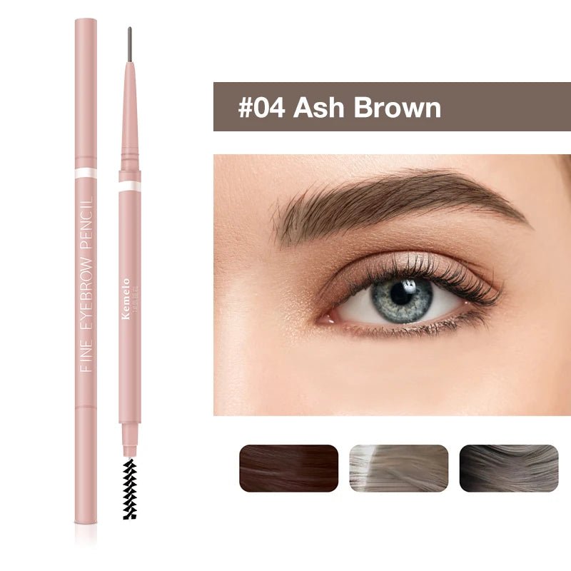 Wellness Ultra Fine Double Ended Eyebrow Professional Pencil 1.5 mm One (1) piece offers Ash Brown Colour Number 04 show and on a lady eye