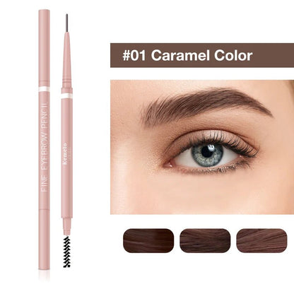 Wellness Ultra Fine Double Ended Eyebrow Professional Pencil 1.5 mm 1 piece offers Caramel Colour Number 1 show and on a lady eye