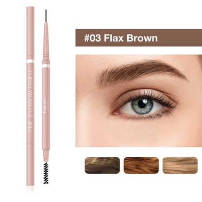 Wellness Ultra Fine Double Ended Eyebrow Professional Pencil 1.5 mm One (1) piece offers Flax Bown Colour Number 03 show and on a lady eye