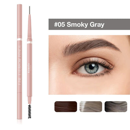 Wellness Ultra Fine Double Ended Eyebrow Professional Pencil 1.5 mm One (1) piece offers Smoky Gray Colour Number 5 show and on a lady eye