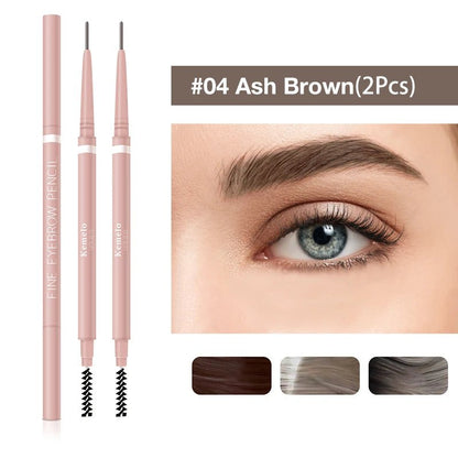 Wellness Ultra Fine Double Ended Eyebrow Professional Pencil 1.5 mm Two (2) pieces offers Ash Brow Colour Number 4 show and on a lady eye