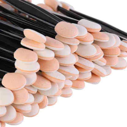 Wellness Makeup Disposable Eyeshadow Brush Dual Sided 5/50 Pieces