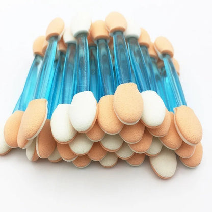 Wellness Makeup Disposable Eyeshadow Brush Dual Sided 5/50 Pieces