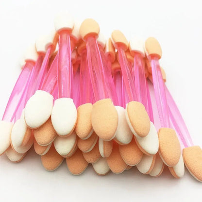 Wellness Makeup Disposable Eyeshadow Brush Dual Sided 5/50 Pieces