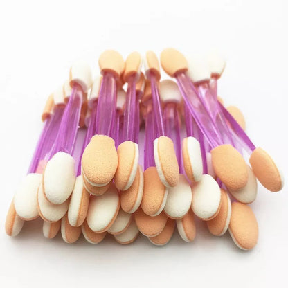 Wellness Makeup Disposable Eyeshadow Brush Dual Sided 5/50 Pieces