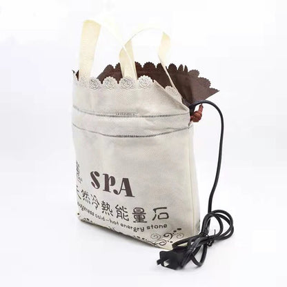 Massage Therapy Basalt Massager Black Stones Set (20 Pieces/Set) with Heater