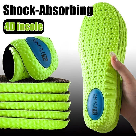 Fitness 4D Unisex Sports Insoles Soft Shock-Absorbing