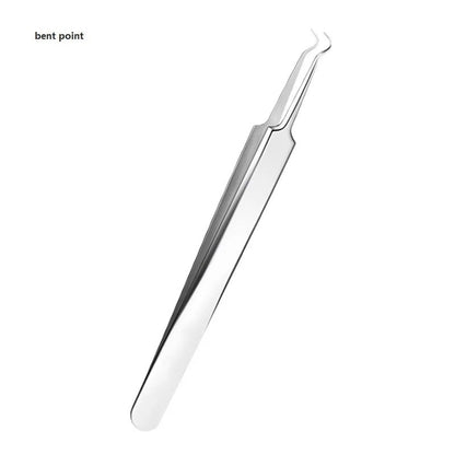 Health care products Acne Blackhead Remover Needle Stainless-Steel anti-allergic tweezers material 1 piece offers Bent point tool shown 