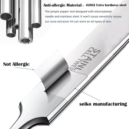 Health care products Acne Blackhead Remover Tools anti-allergic material stainless steel
