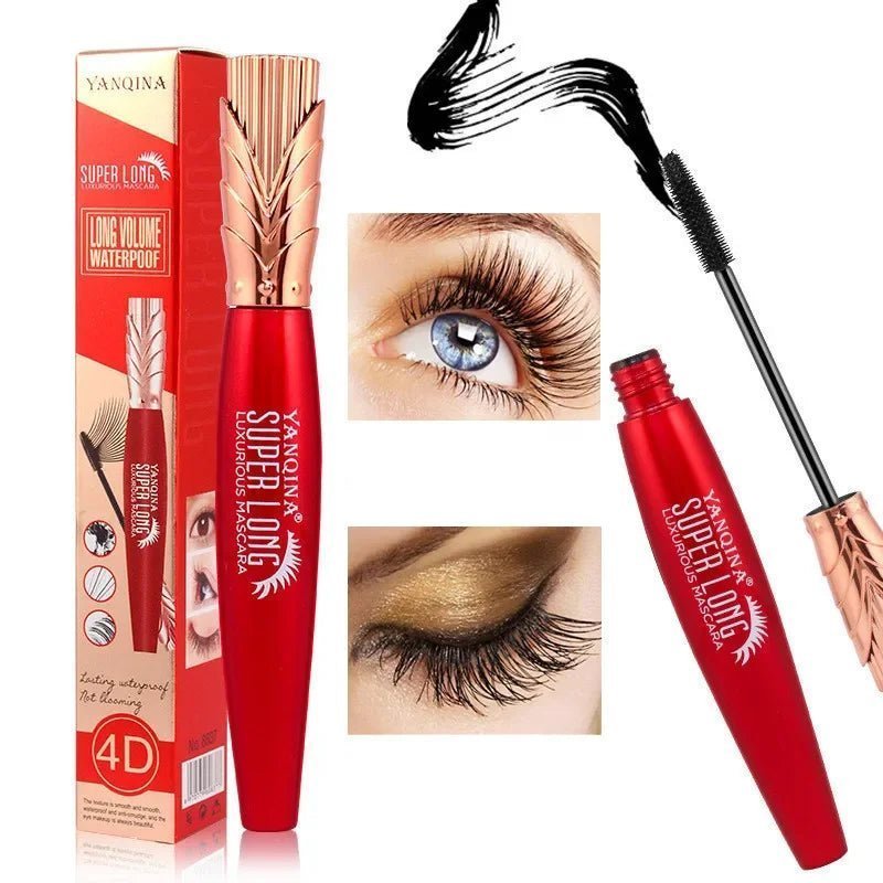 Jem Wellness Collection Makeup Waterproof 4D Silk Fibre Mascara Lengthening 2 picture of a woman eye