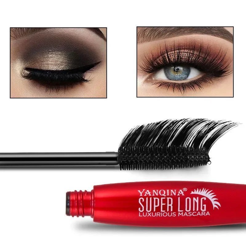 Jem Wellness Collection Makeup Waterproof 4D Silk Fibre Mascara Lengthening 2 pictures of a woman eye