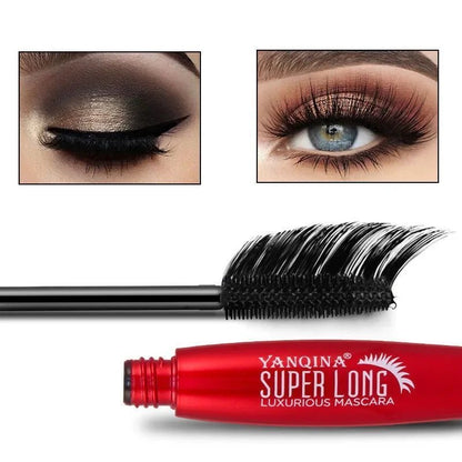Jem Wellness Collection Makeup Waterproof 4D Silk Fibre Mascara Lengthening 2 pictures of a woman eye