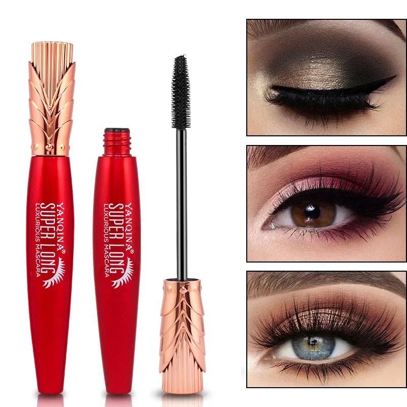 Jem Wellness Collection Makeup Waterproof 4D Silk Fibre Mascara Lengthening 2 picture of a woman eye