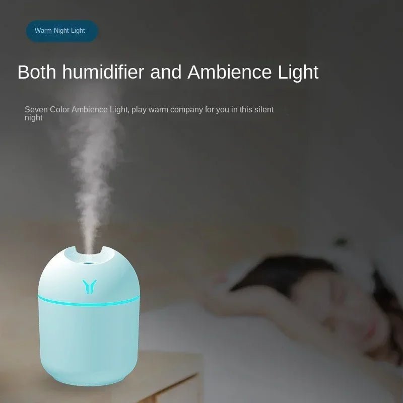 Jem Wellness Collection Mini Air Humidifier Aroma Essential Oil Diffuser Car 250ml Green Colour