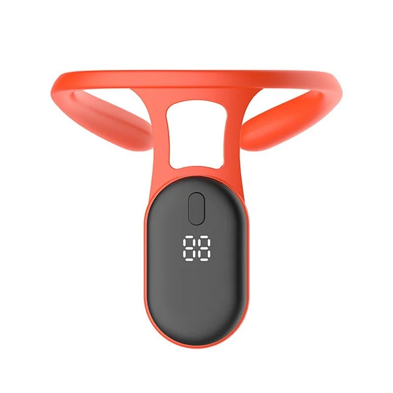 Personal Health Care Portable Ultrasonic Lymphatic Neck Massager Orange Colour