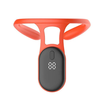 Personal Health Care Portable Ultrasonic Lymphatic Neck Massager Orange Colour
