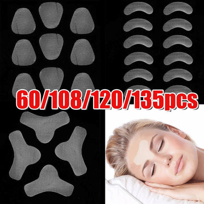 Thin Face Stickers Unisex EVA Anti-wrinkle (12 to 135  pieces) See a lady face sleeping with the product on use.