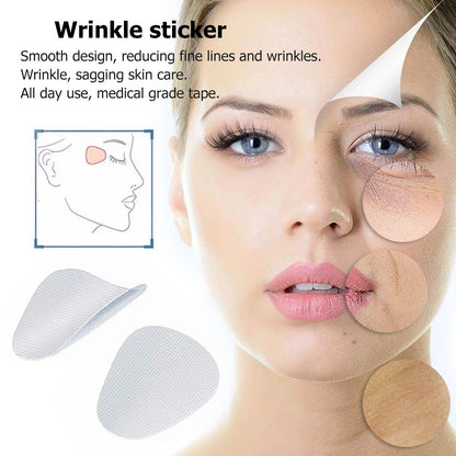 Thin Face Stickers Unisex EVA Anti-wrinkle (12 to 135  pieces) See a lady face, before and after use. Wrinkle sticker Picture