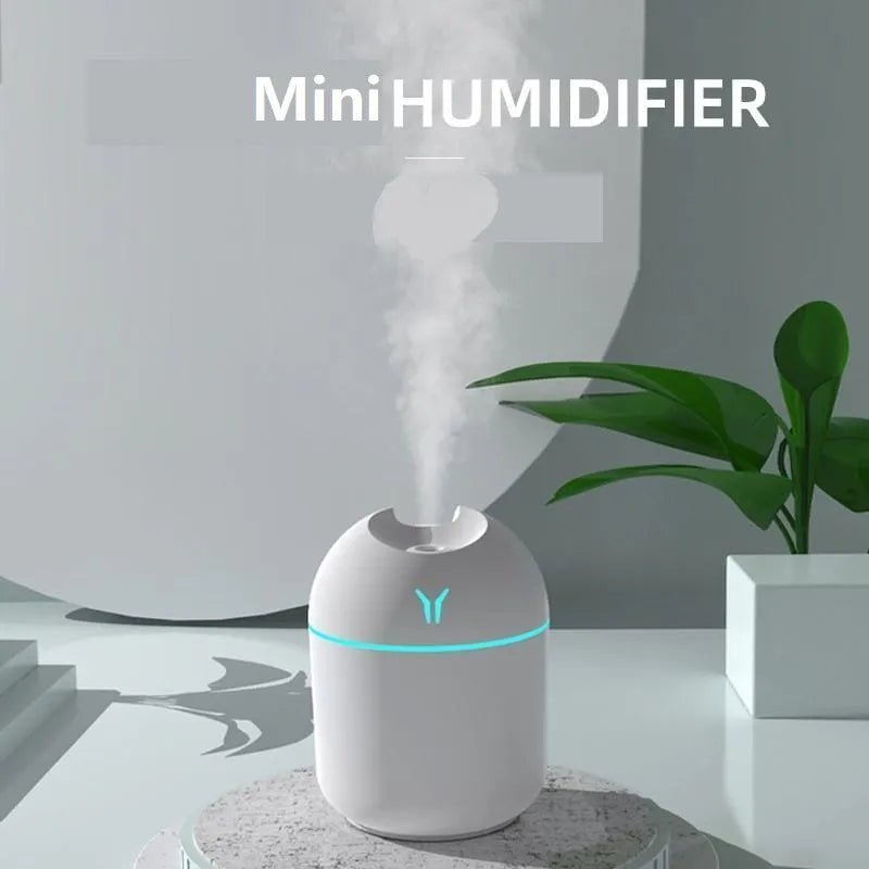 Wellness Mini Air Humidifier Aroma Essential Oil Diffuser 250ml Small Space High Capacity Water particles moisturize