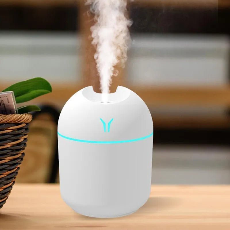 Wellness Mini Air Humidifier Aroma Essential Oil Diffuser 250ml Small Space High Capacity Water particles moisturize
