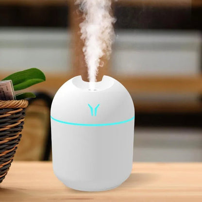 Wellness Mini Air Humidifier Aroma Essential Oil Diffuser 250ml Small Space High Capacity Water particles moisturize